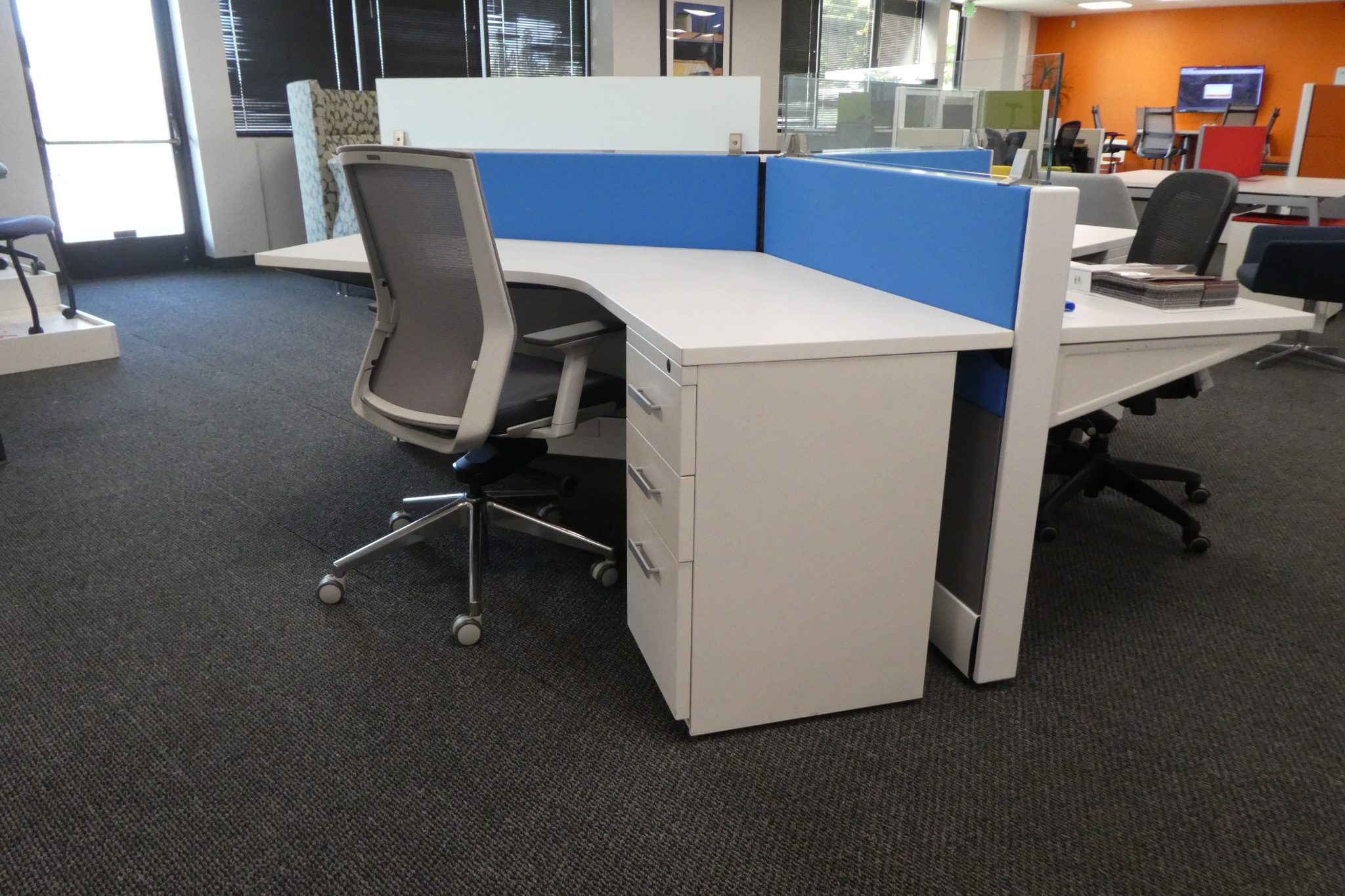 Herman Miller Ethospace, 120 Degree Cluster, Open Environment Workstations
