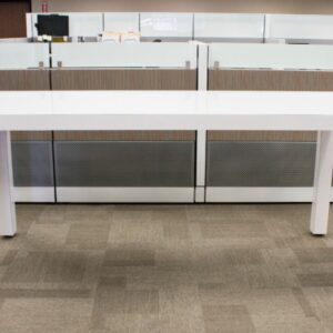 Pratt Style Table, Designer White, 8ft x 42inch