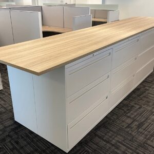 Allsteel Essentials Lateral File, 3 Drawer x 36" Wide, Bone White