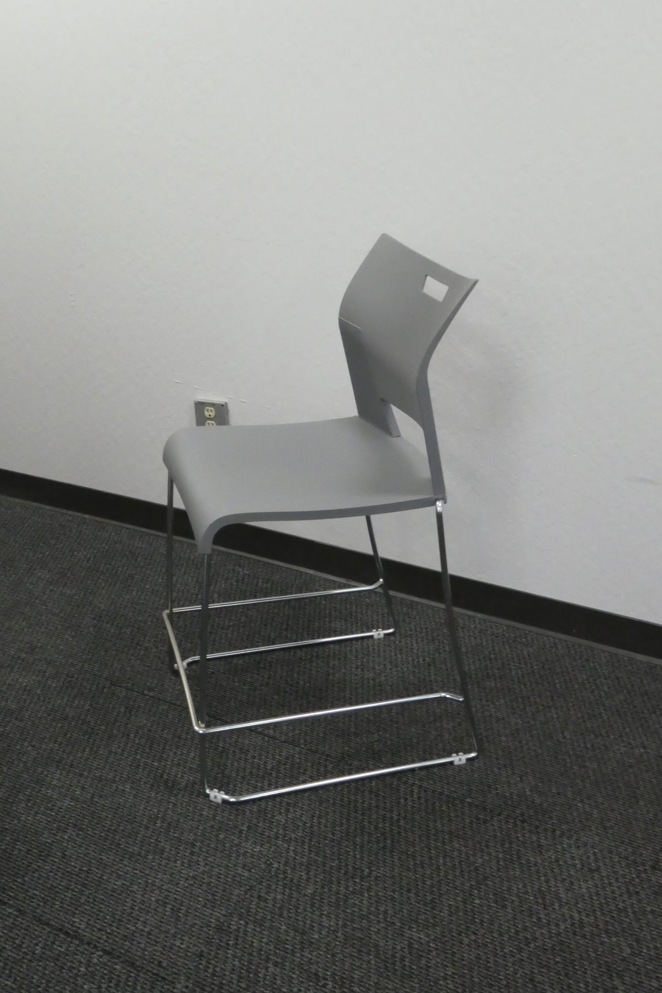 Duet Armless Counter Stool, Polypropylene Seat & Back W20.75 x D23.5 x H39.5