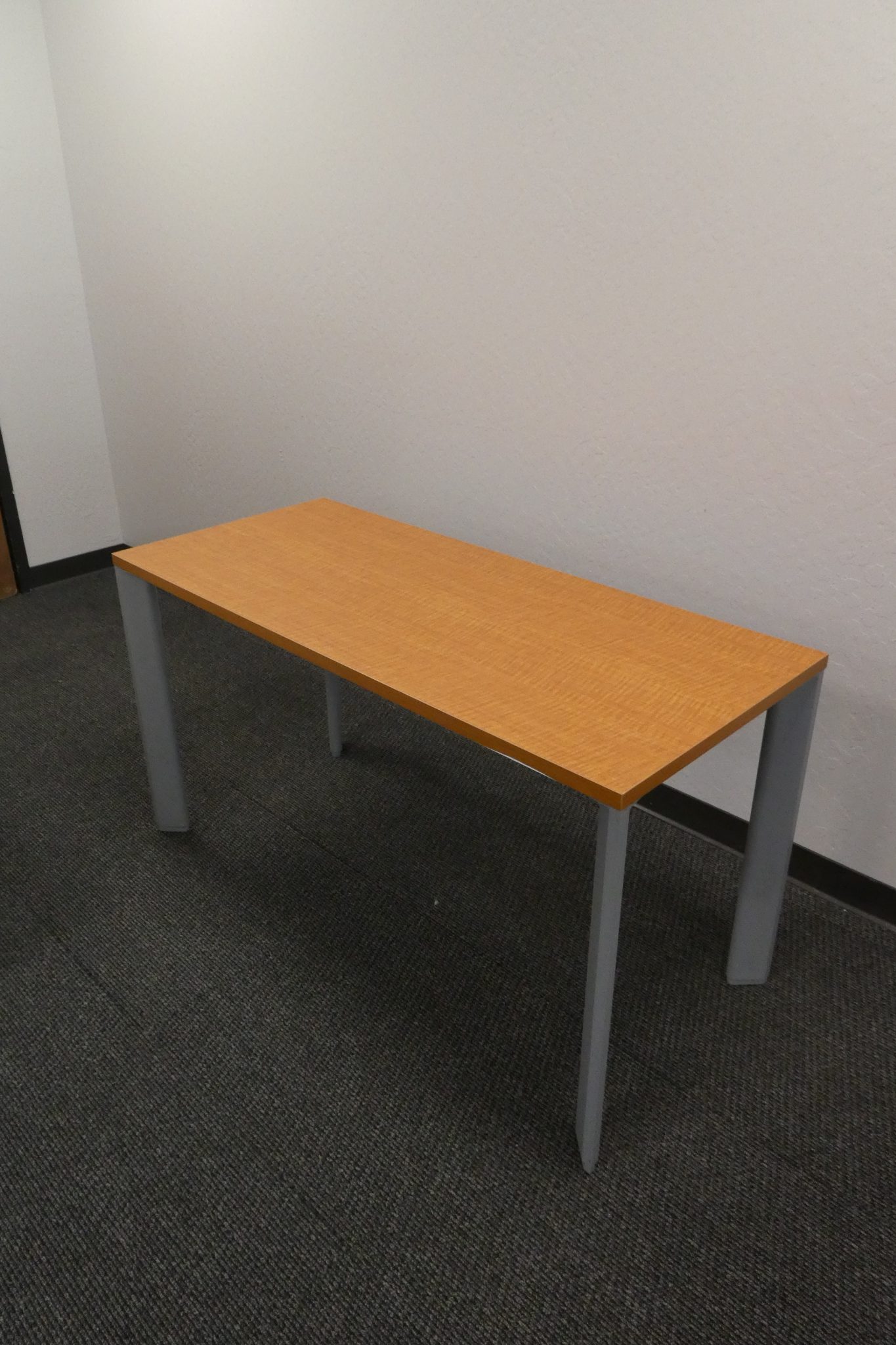 Training Table Maple laminate finish with silver legs 72" L x 24"D x 29"H