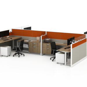 Seated Privacy Cubicles, 46" to 54" HIGH