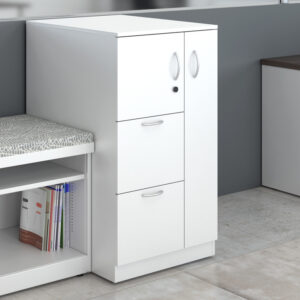 Trace Cupboard Wardrobe Tower, Box File and Open Shelf Lateral ganged