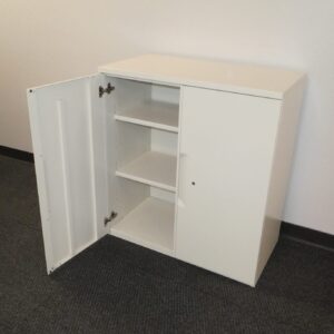 HM Metal Storage Cabinet 20"D x 36"W x 39"H Soft White finish