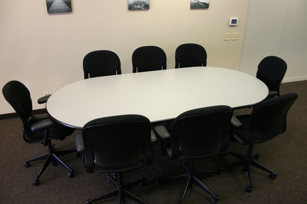 Racetrack Conference Table, 8x4ft, T-Molding