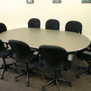 Racetrack Conference Table, Slate Impression