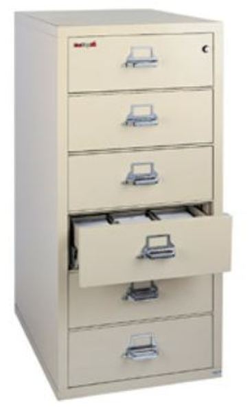 FireKing Vertical Filing Cabinet, Biege