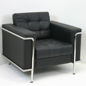 Black Leather Lounge Chair
