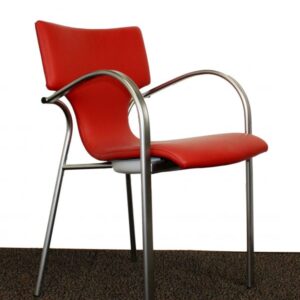 Bernhardt_ Red Stackable Guest Chair