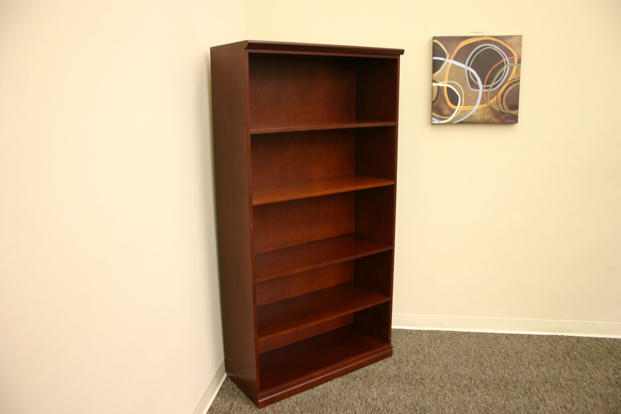 Friant Gitana Bookcase 4 Shelfs, 15" D x 36W x 66" H (Cherry)