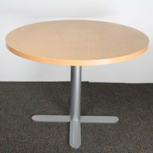 36in. Round Conference Table in Maple