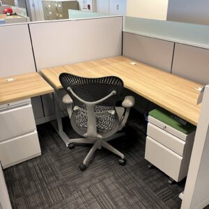 Allsteel Terrace Cubicles, 50" High Seated Privacy, 6'0" x 6'0"