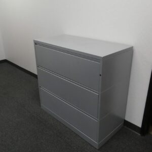 Herman Miller Meridian 3 Drawer Later File Silver 42"W x 20"D x 40"H