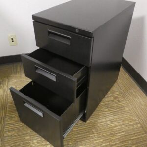 Herman Miller Freestanding Pedestal Box,Box,File Black