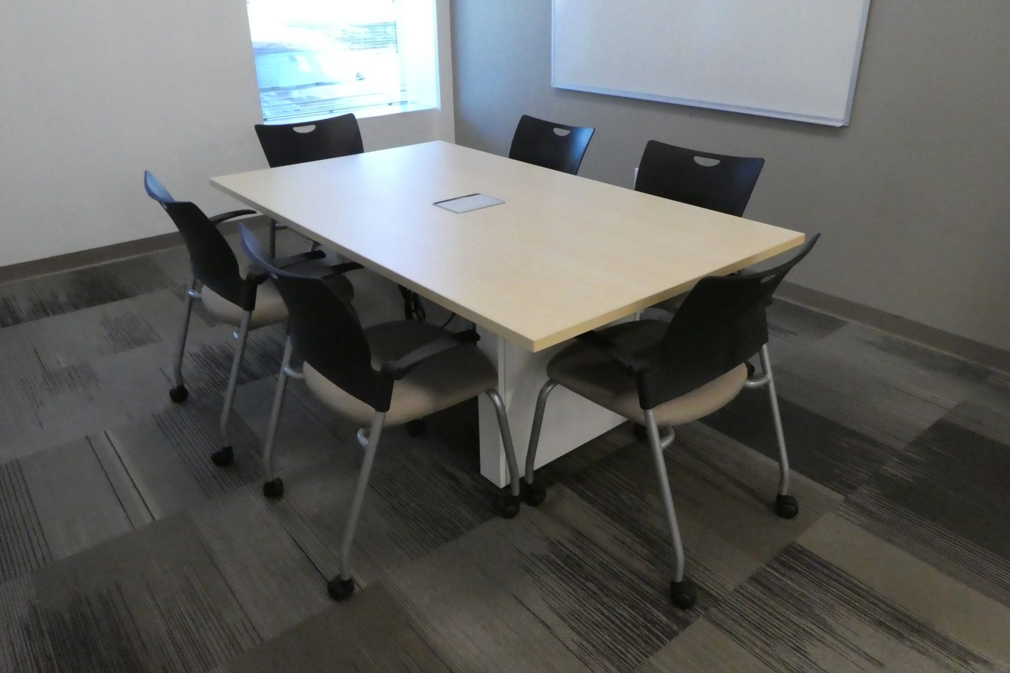 Teknion Expansion, Maple Conference Table with power module 72"x 48"