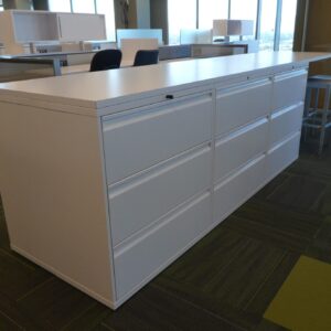 Knoll, 3Drawers Lateral File, 39"H x 36"W x 18"D