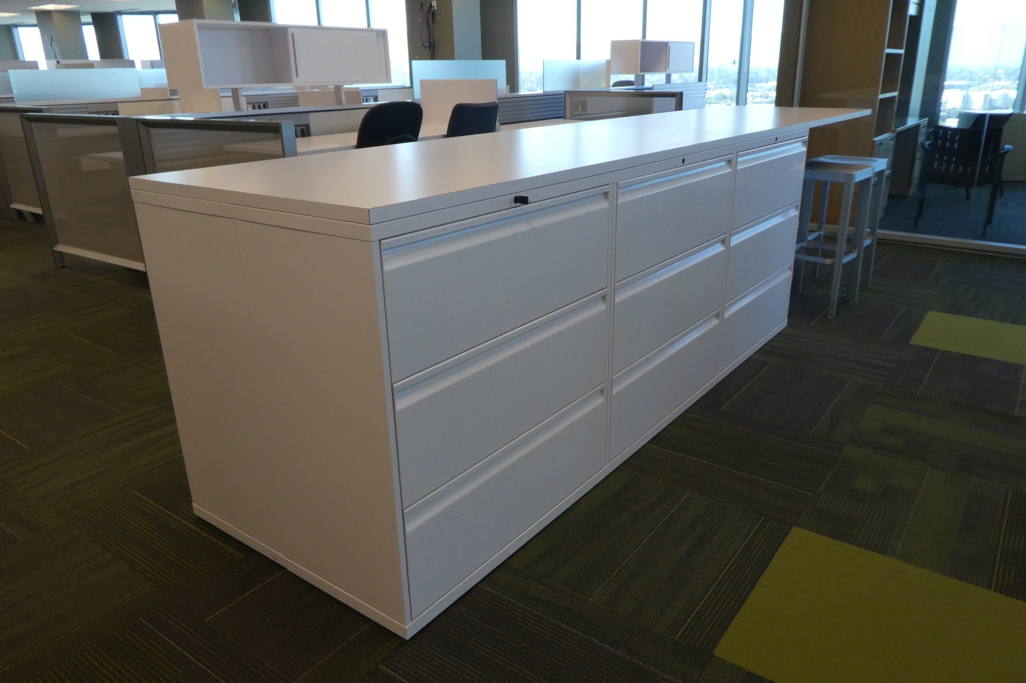 Knoll, 3Drawers Lateral File, 39"H x 36"W x 18"D