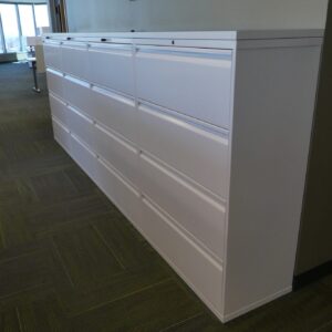 Knoll, 4Drawers Lateral File, 49"H x 36"W x 18"D - Bright White