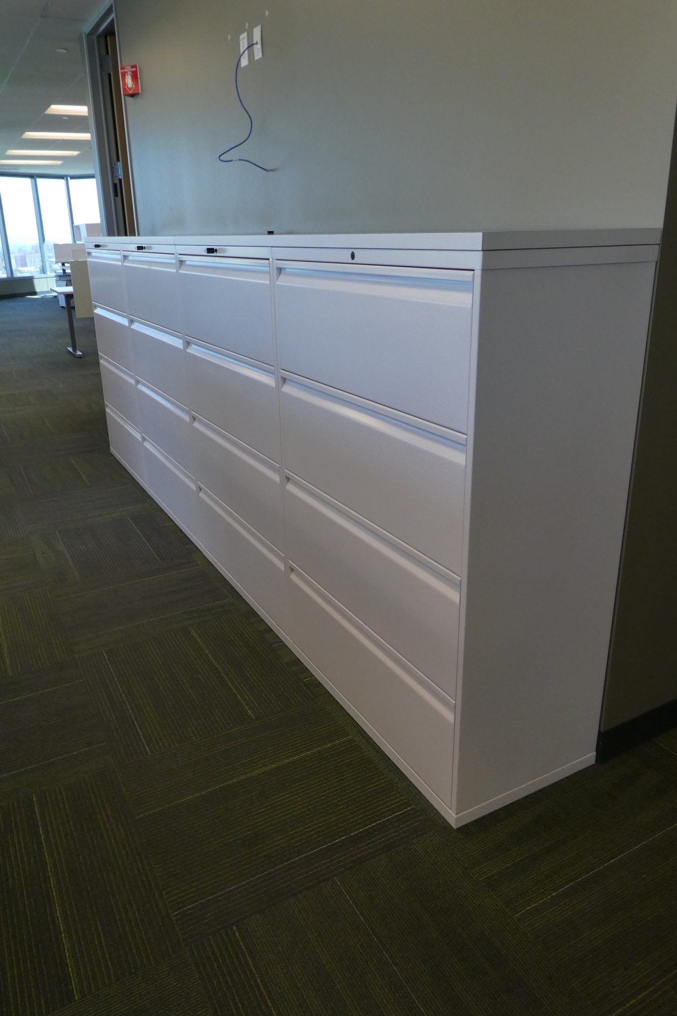 Knoll, 4Drawers Lateral File, 49"H x 36"W x 18"D - Bright White