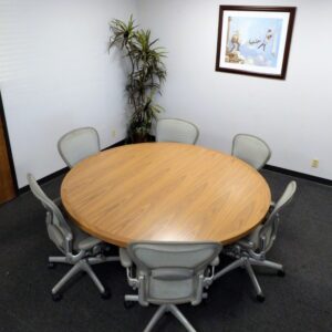 Steelcase 72" Round Table with 36"supporting base 30"H