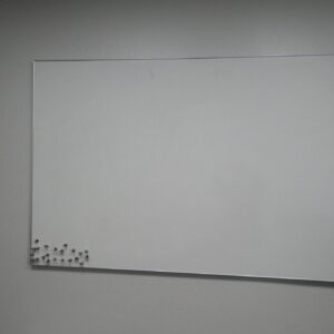 Steelcase Magnetic White Board with Silver Trim 72"W x 48"H