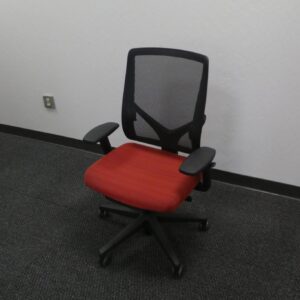 Allsteel Relate Task Chair Back Mesh and Red Seat