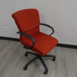 Bernhardt Red Fabric Conference Chair