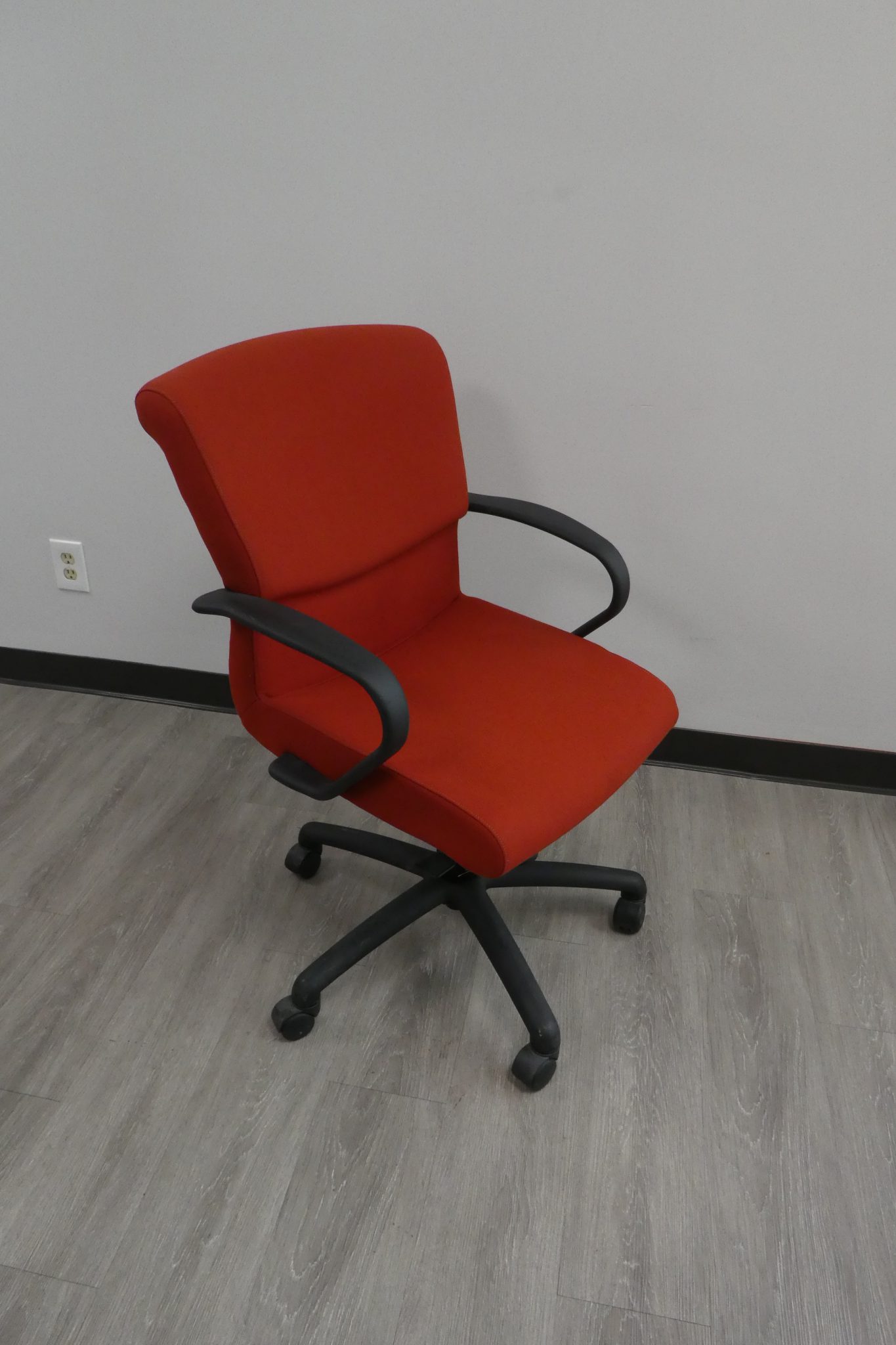 Bernhardt Red Fabric Conference Chair