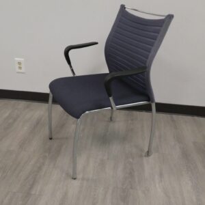 Source-Purl-Guest-Stacking-Chair-with-Rear-Leg-Wheels(Blue)