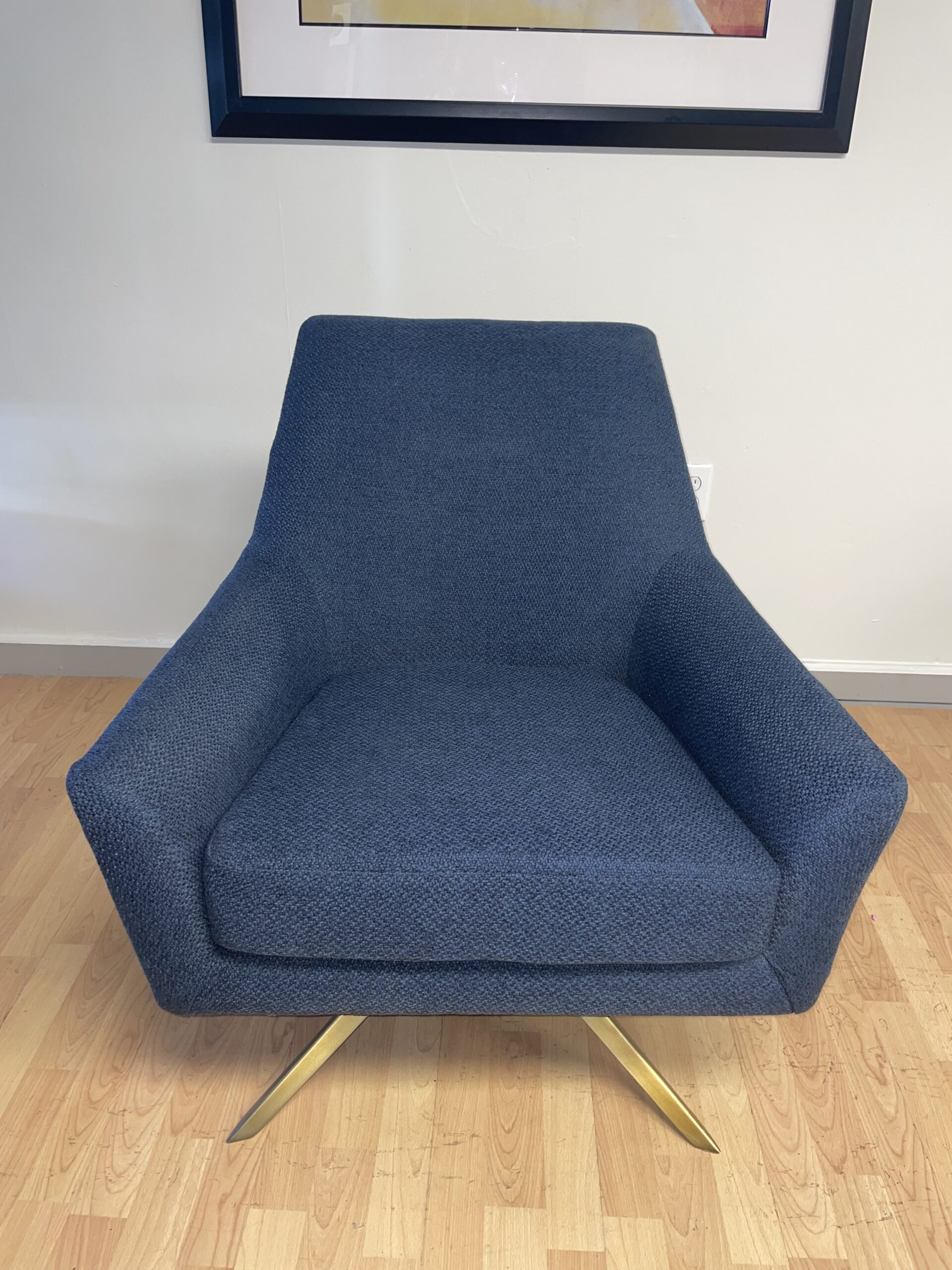 Article, Spin Lounge Chair, Ocean Blue