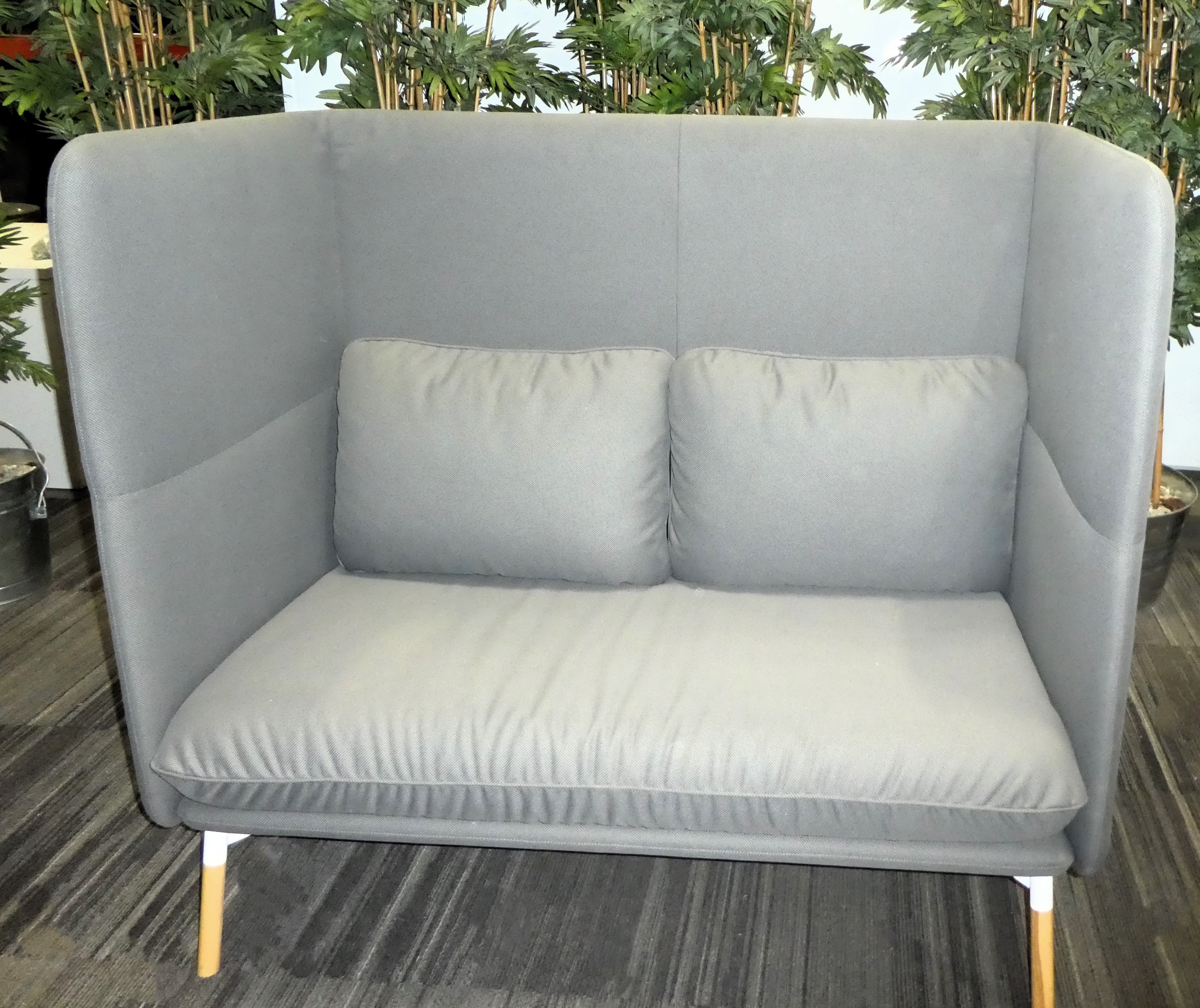 Hightower, Double Privacy Sofa, Grey Fabric