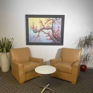 Hummer, Lounge Chair, Mellow Yellow Leather