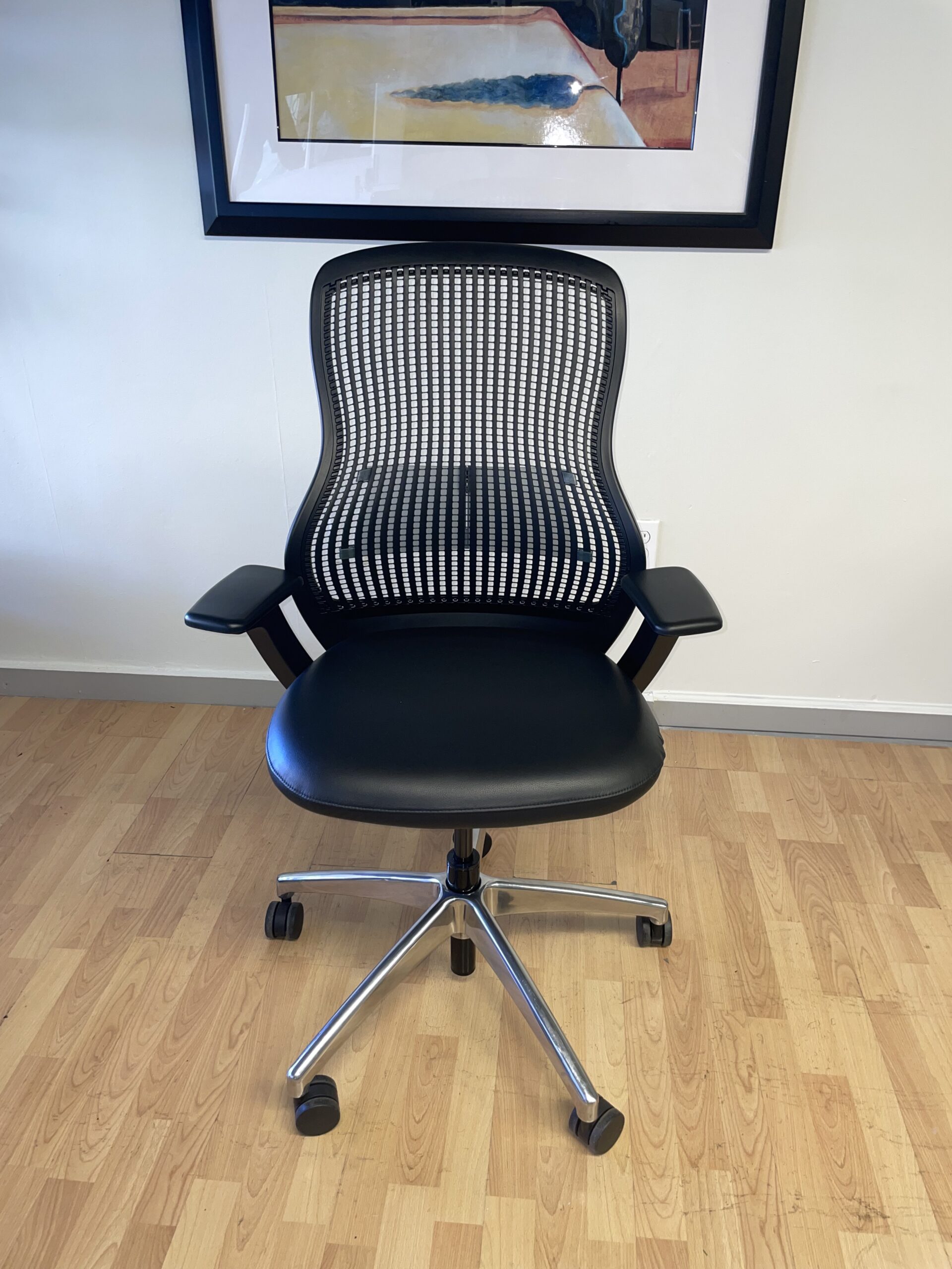 Knoll, ReGeneration, Black, Leather Seat, Task Chair