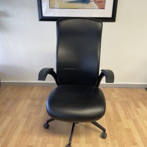Aurora, High Back, Conference Chair, Black Leather
