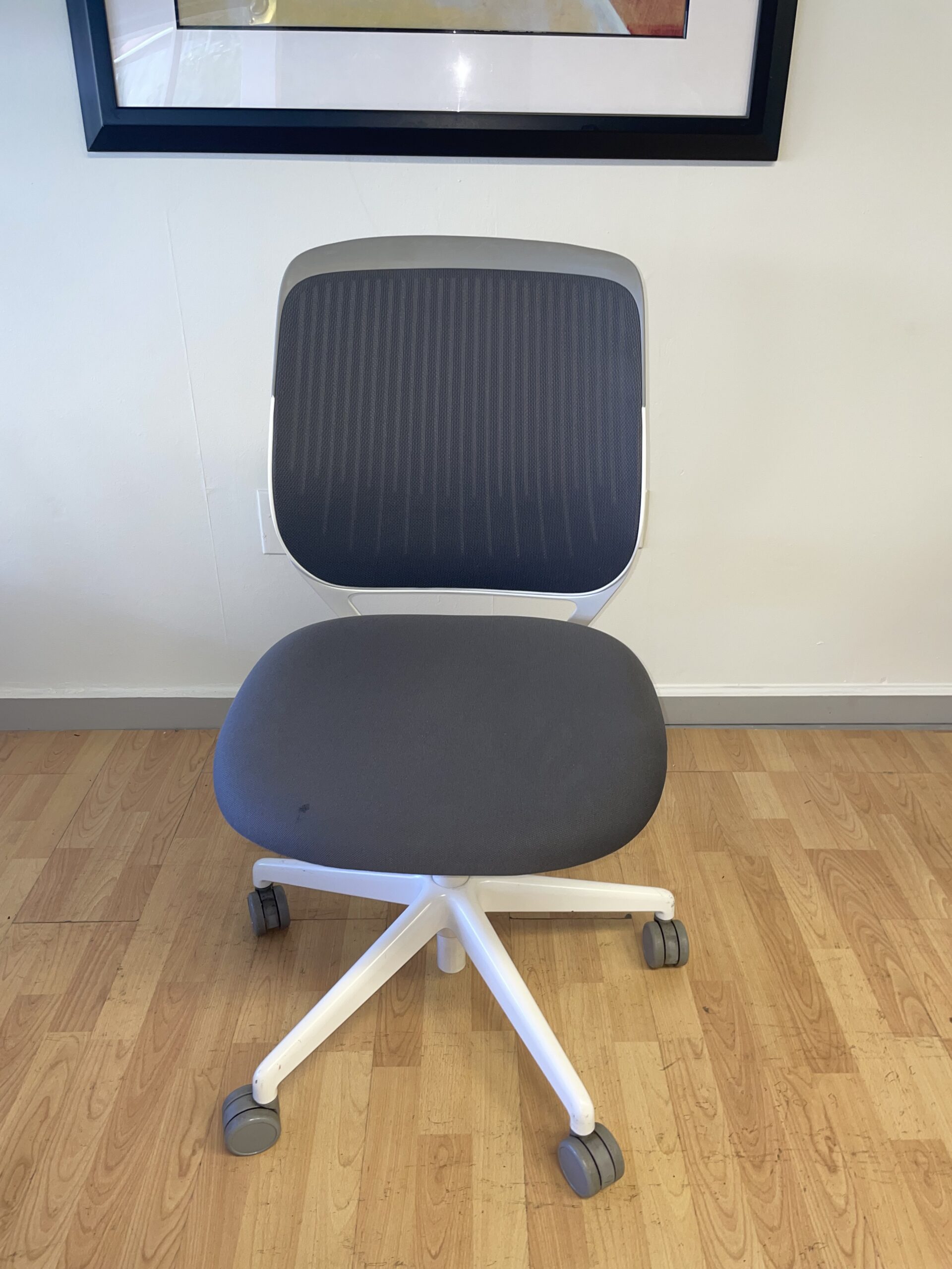 Steelcase, Cobi, Conference Chair, Grey with Silver and White Framing