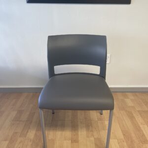 Steelcase, Stacking Chair, Grey with Silver Framing