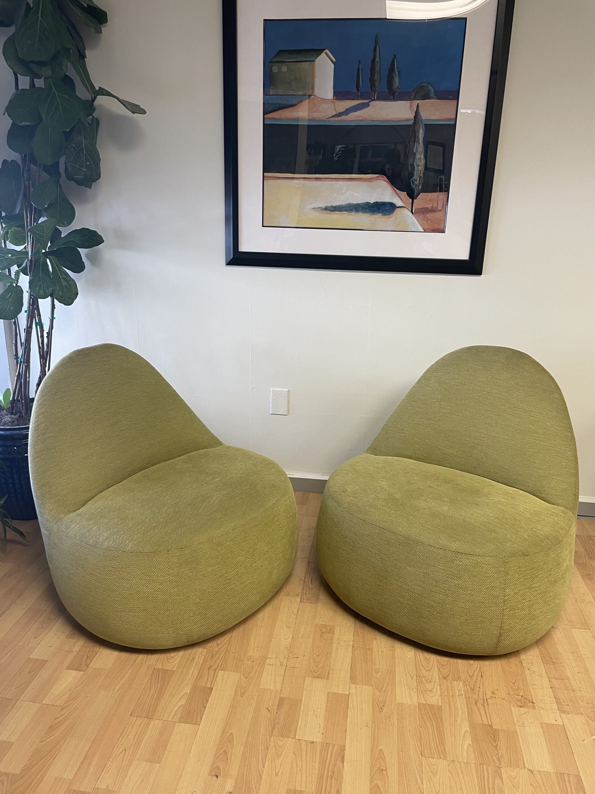 Bernhardt, Mitt Lounge Chair, Green Corduroy