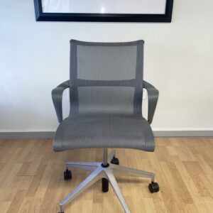 Herman Miller, Setu Chair, Conference Chair, Grey Mesh