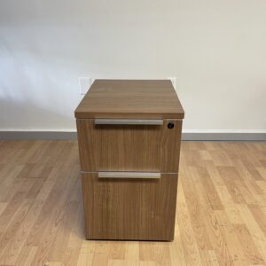 Friant, Mobile Pedestal, 2-Drawers, Walnut