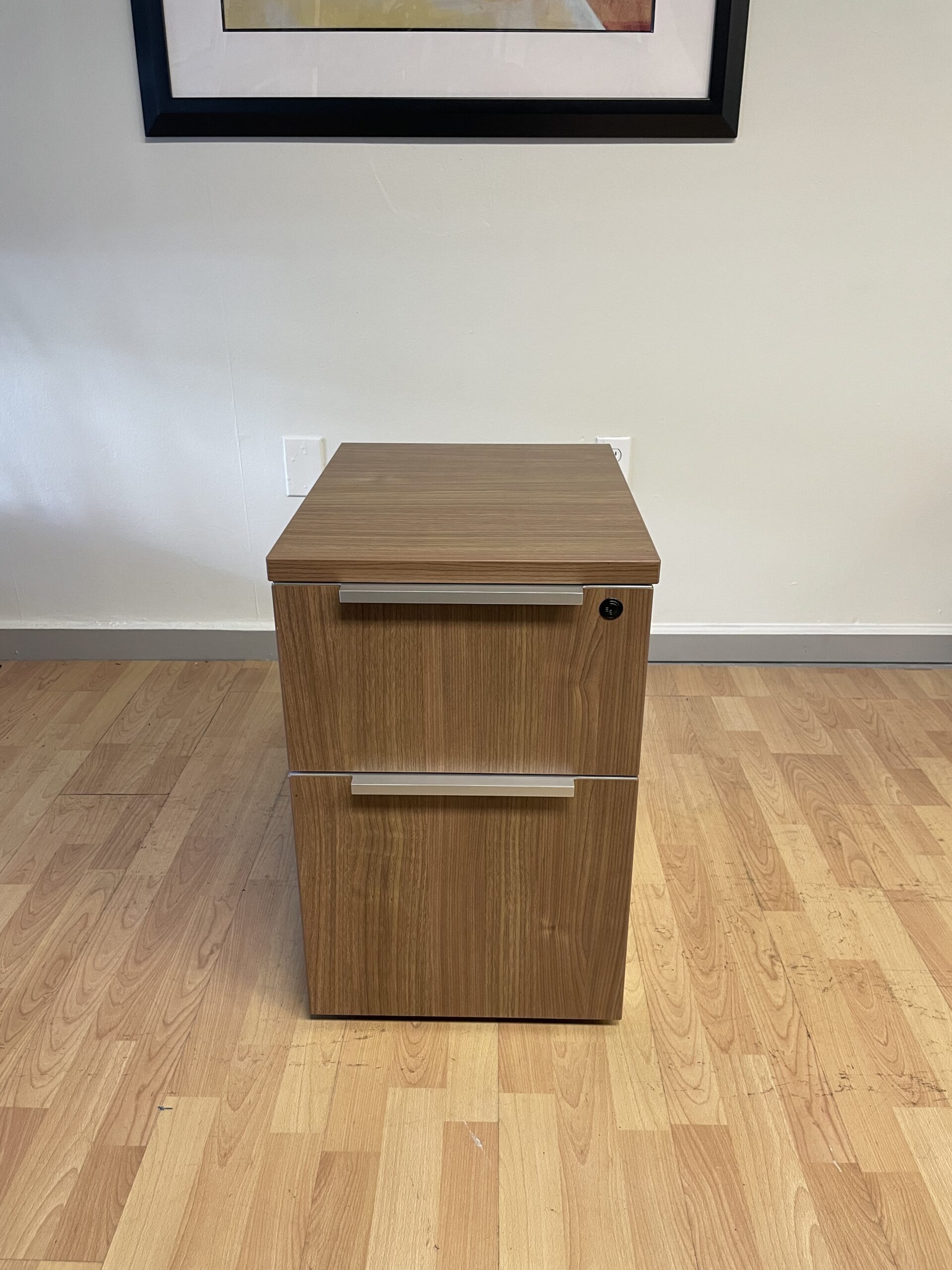 Friant, Mobile Pedestal, 2-Drawers, Walnut