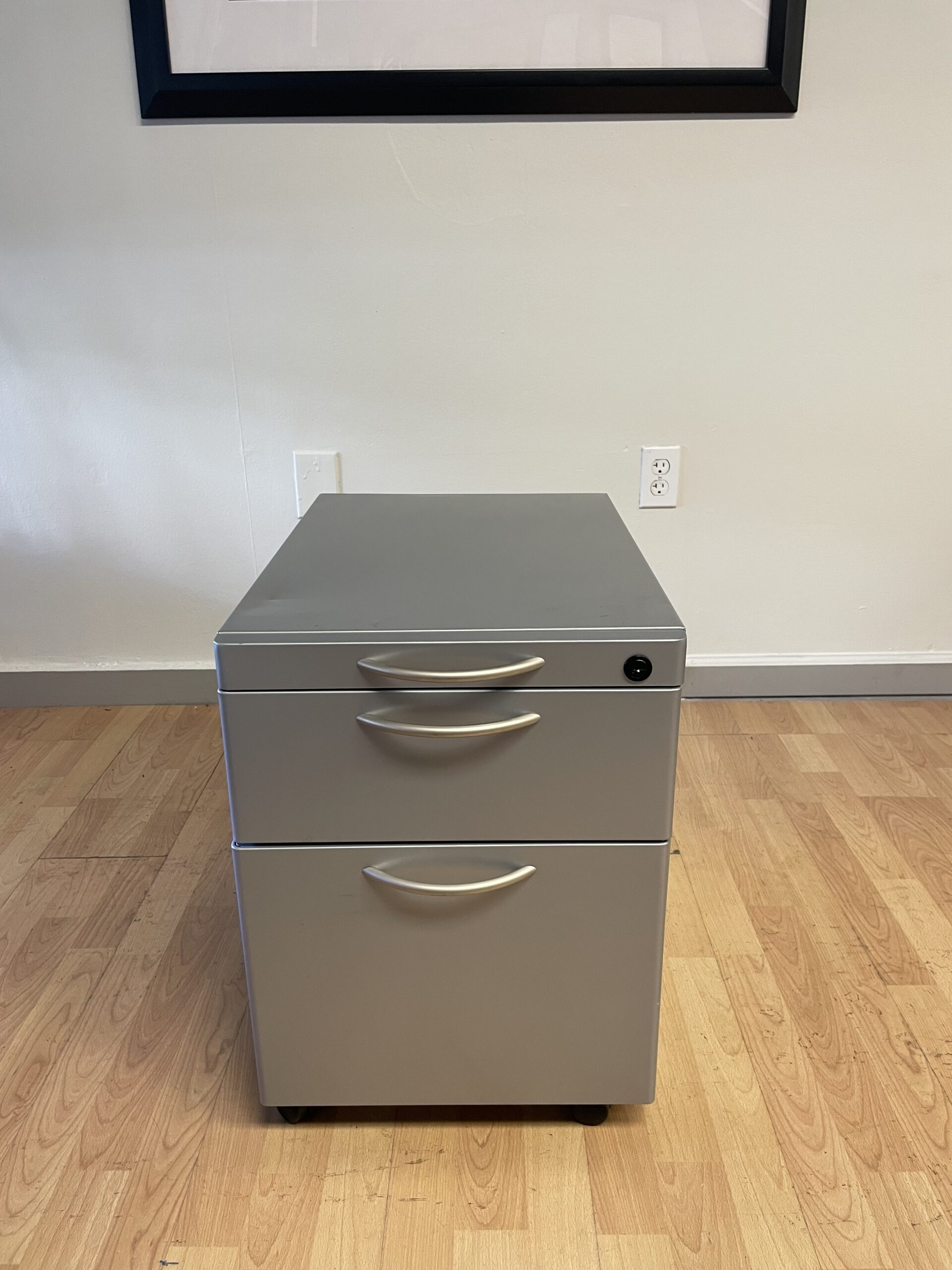 Herman Miller, Mobile Pedestal, 2-Drawers, Grey