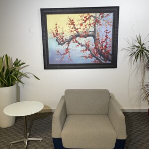 Coalesse, Visalia Lounge Chair, Grey and Navy