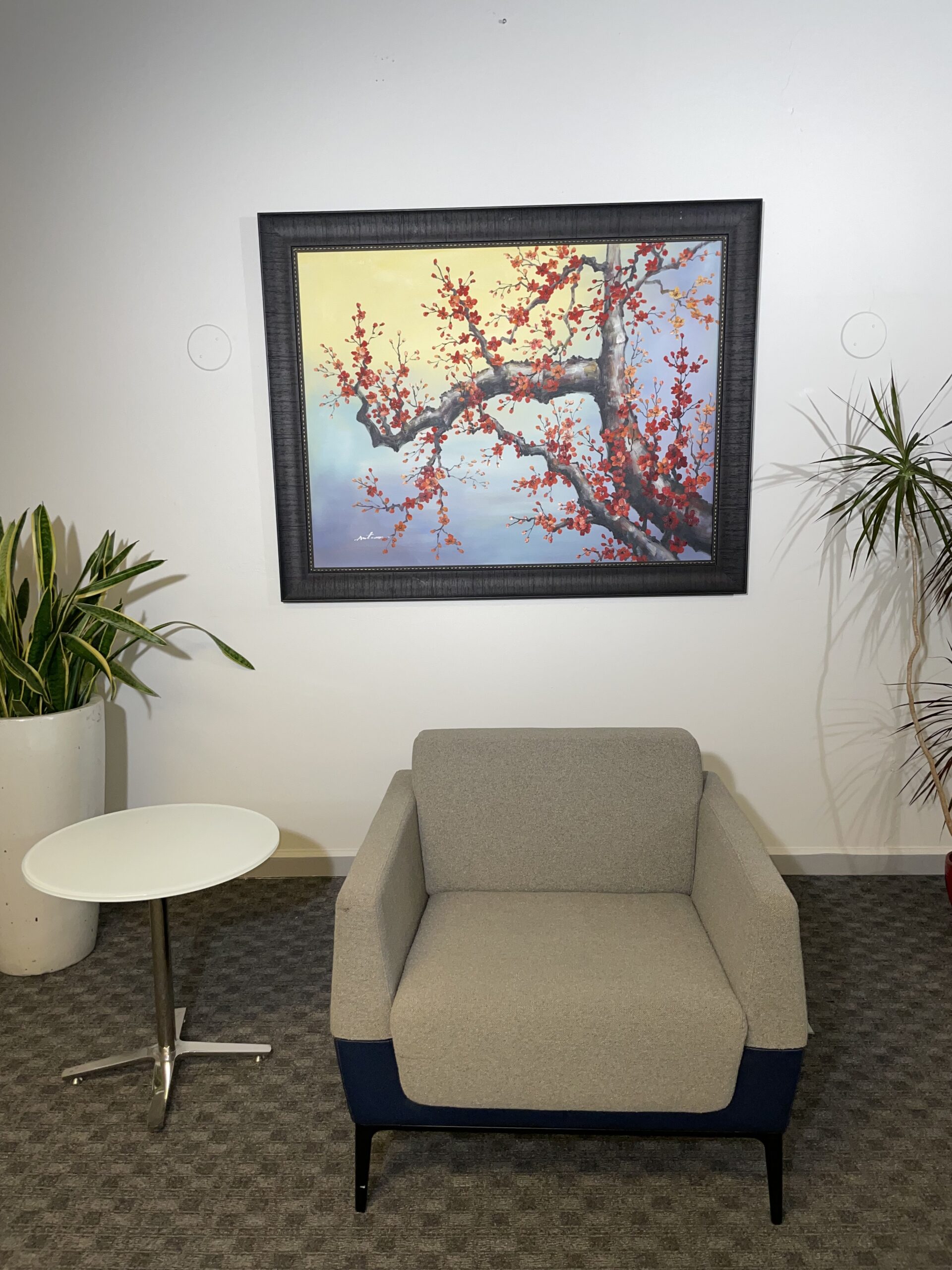 Coalesse, Visalia Lounge Chair, Grey and Navy