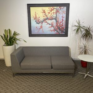 Allermuir, 3-Seat Sofa, Grey Blue Fabric