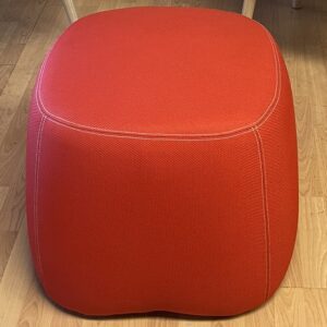 Haworth, Patricia Urquiola Chick Pouf, Red Fabric