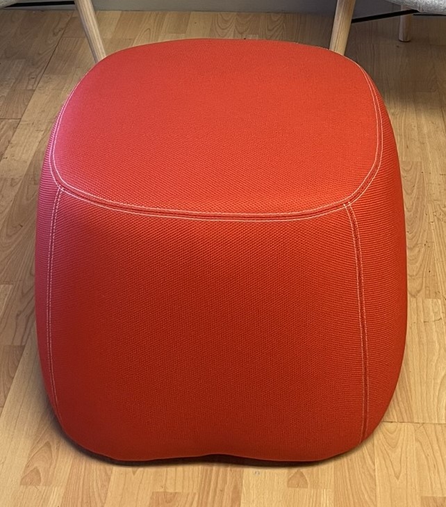Haworth, Patricia Urquiola Chick Pouf, Red Fabric