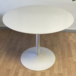 CB2, Round Table, 39"Dx 30"H, White